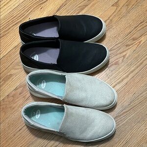Dr. Scholl's Gray and White Casual Shoes